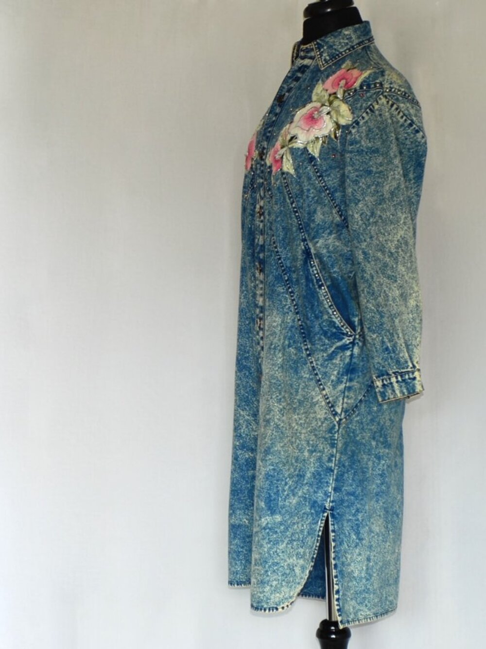 West Rider Authentic Jeans Embellished Vintage Dress - Picture 2 of 6